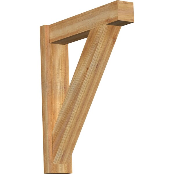 Ekena Millwork Traditional Block Rough Sawn Outlooker, Western Red Cedar, 6"W x 26"D x 32"H OUT06X26X32TRA05RWR - main